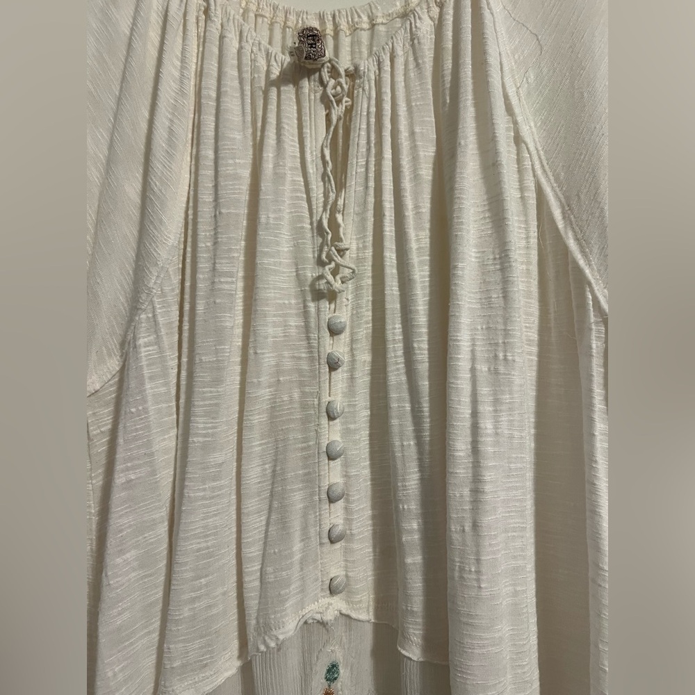 True Vintage Free People Shirt with embroidery
